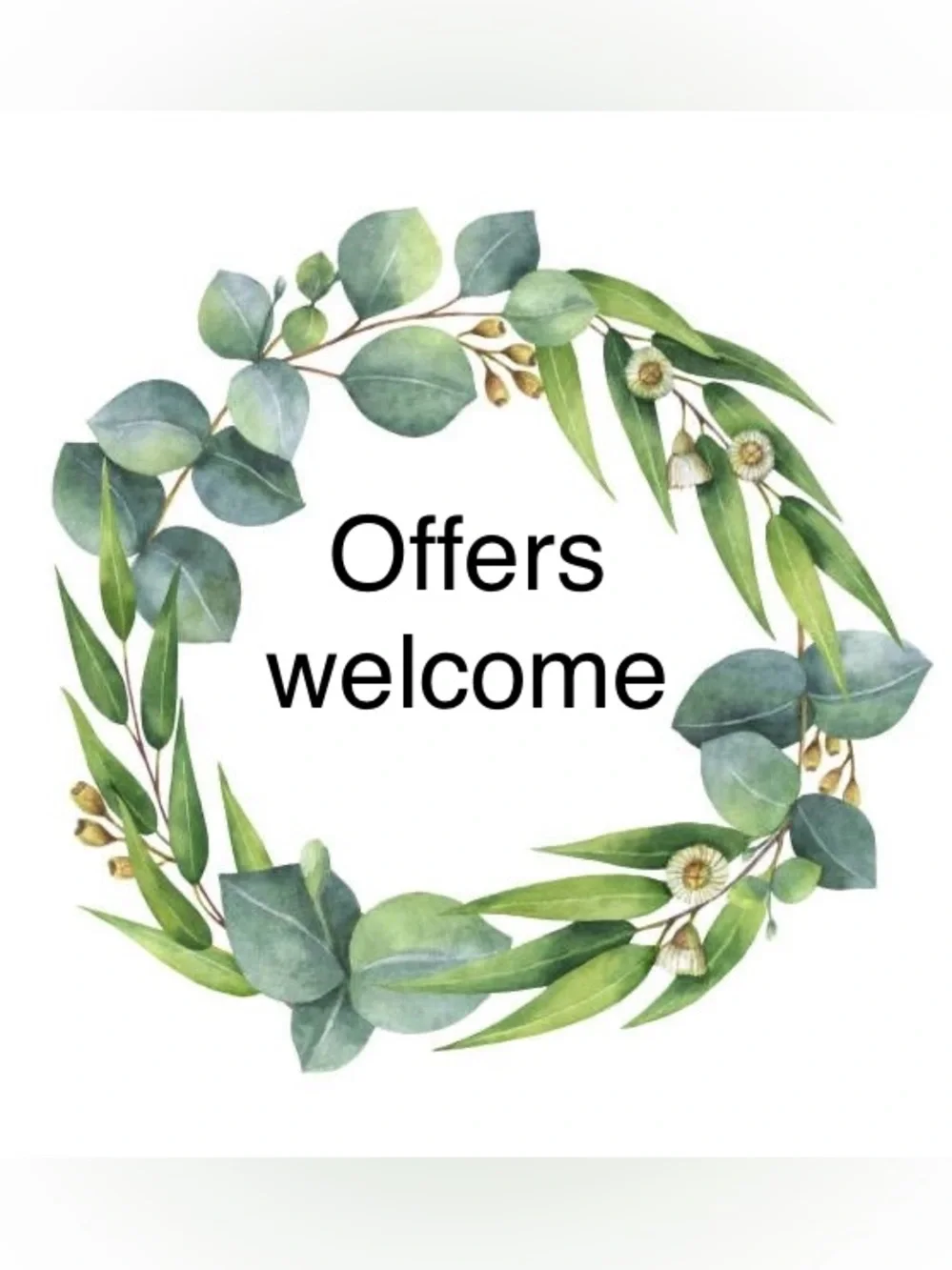 Boho Silver and Shades of Green Floral Circular Hoop Statement Earrings